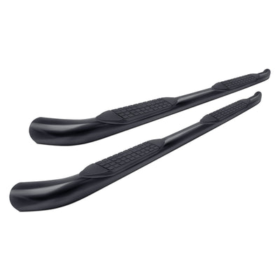 4" OVAL BENT SIDE BAR BLK