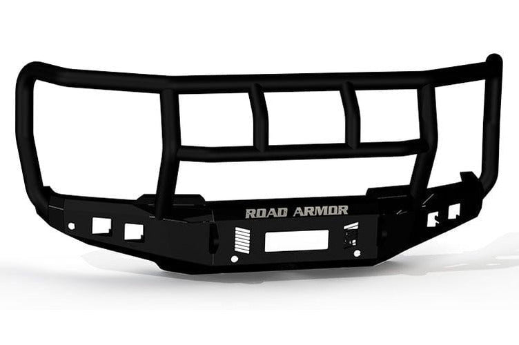 Road Armor 23-24 Ford F-250 Stealth Front Non-Winch Bumper Titan II Guard - Texture Black