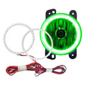 Oracle 07-13 Jeep Compass LED Fog Light Halo Kit - Green