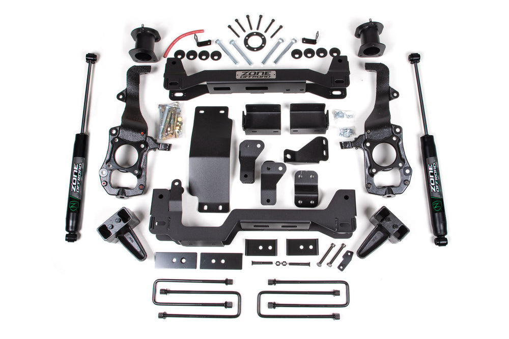 Zone Offroad 21-24 Ford F150 6 in Zone Lift System w/Nitro Shocks