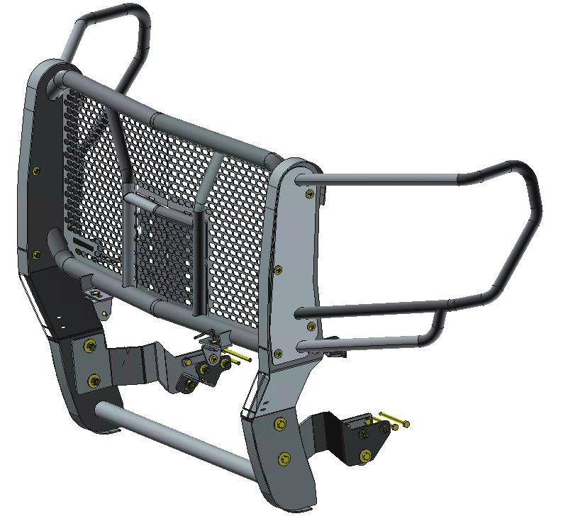 RUGGED HEAVY DUTY GRILLE GUARD KIT