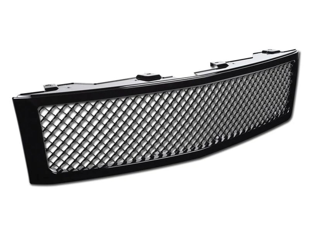 0713 SILVERADO 1500 FRONT GRILLE GLOSS BLACK