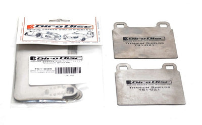 GiroDisc Porsche 911 Carrera (991.2) w/PCCB Rear Titanium Pad Shields