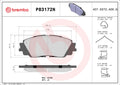 Brembo 2021 Lexus ES250 Premium NAO Ceramic OE Equivalent Pad - Front