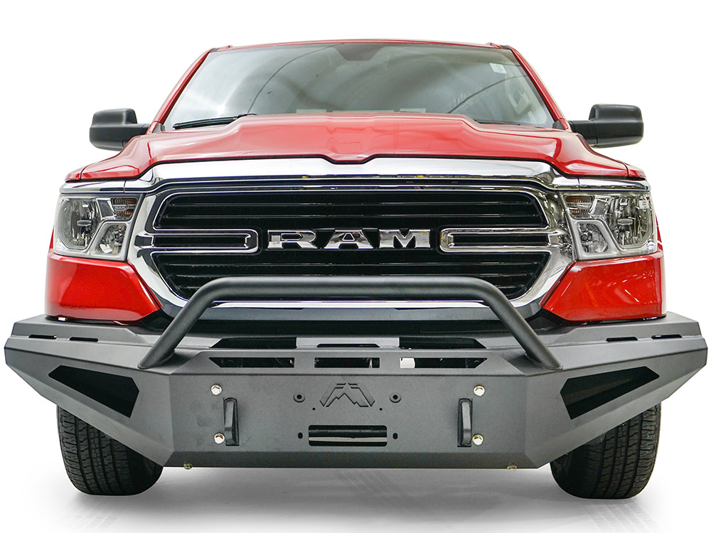 19-C RAM 1500 RED STEEL FRONT WITH PRE-RUNNER GUARD