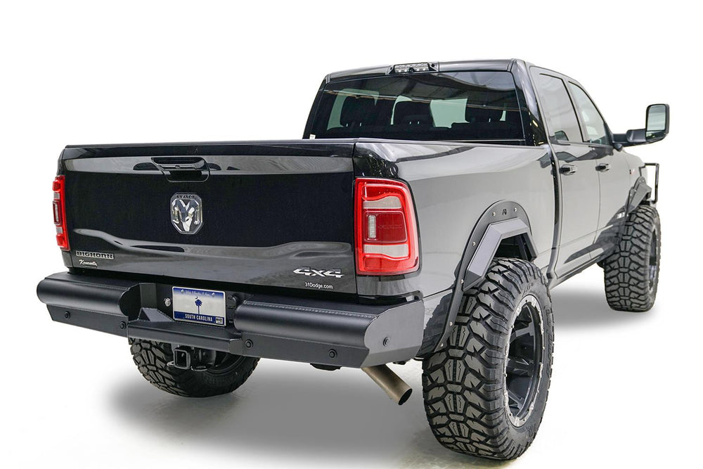 19C RAM 2500/3500 NEW BODY STYLE BLACK STEEL ELITTE REAR BUMPER