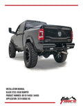 19C RAM 2500/3500 NEW BODY STYLE BLACK STEEL ELITTE REAR BUMPER