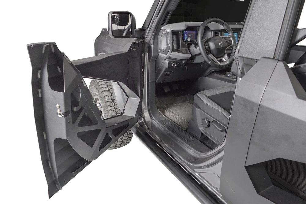 21C BRONCO 4 DOOR TRAIL DOOR INSERTS MATTE BLACK