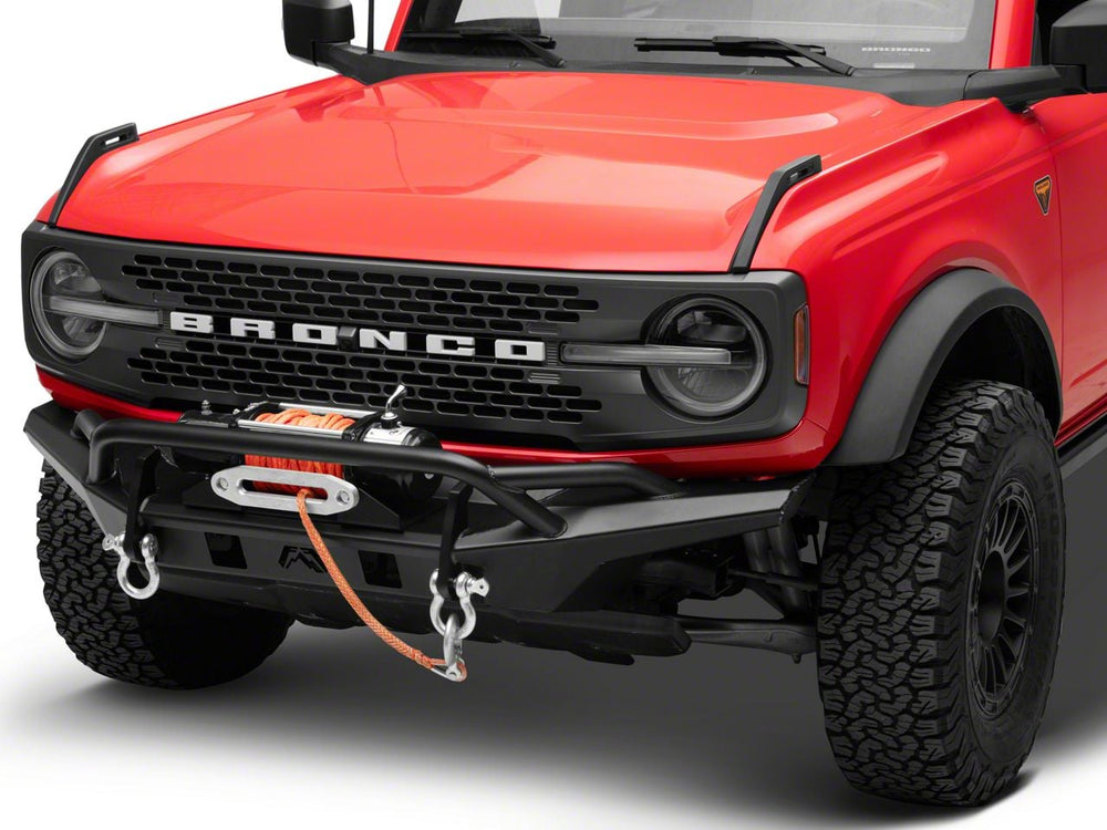 21-C BRONCO STUBBY FRONT BUMPER W PRE-RUNNER GUARD MATTE BLACK