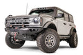 21C BRONCO LIFESTYLE FRONT BUMPER W/ NO GUARD WINCH READY SENSOR COMPATIBLE MATTE BLACK