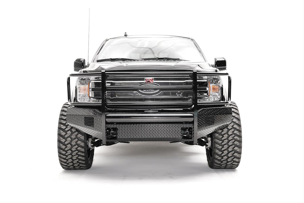 1820 F150 BLACK STEEL FULL GRILL GUARD W/ TOW HOOKS