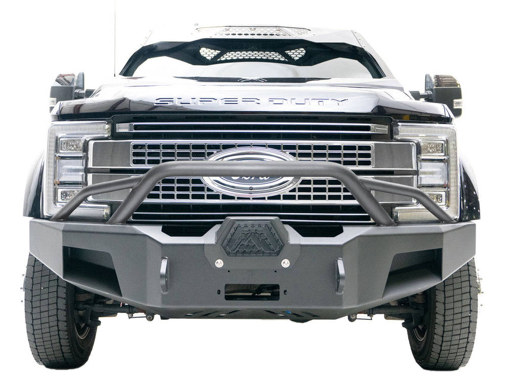 17C F450/F550 SUPER DUTY NEW PREMIUM FRONT BUMPER W/ PRERUNNER GUARD MATTE BLACK