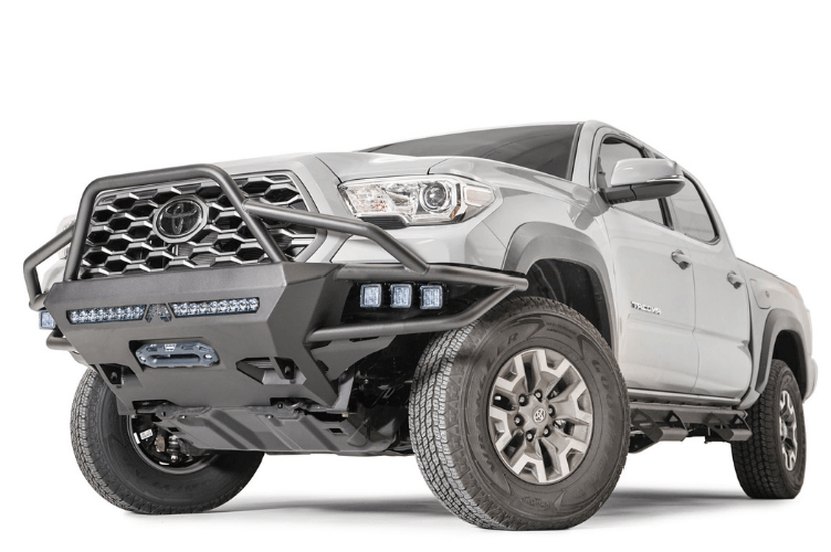 16-C TACOMA FRONT WINCH BUMPER WITH HIGH PRE-RUNNER GUARD