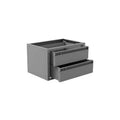 STEEL 2 DRAWER CABINET 20 W X 12 H X 13.5 D SHELF ACCESSORIES GREY