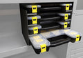 STL4 TOTE SHELF CAB 4- 40350 TOT IN