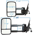 1419 SILVERADO/SIERRA 1500/1519 2500/3500/TXT BLK/EXTENDABLE/DUAL LENS TOWING