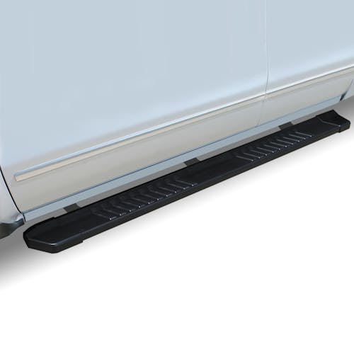 0918 RAM 1500 CREW CAB/10C RAM 2500/3500 CREW CAB 6IN BLACK TEXTURED ALUMINUM OEM RUNNING BOARDS