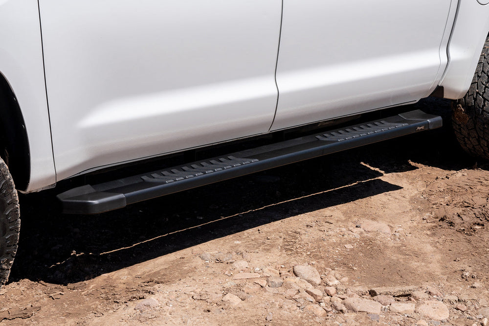 0721 TUNDRA CREW MAX 6IN BLACK TEXTURED ALUMINUM OEM RUNNING BOARDS