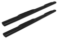 0718 SILV/SIERRA 1500/0719 SILV/SIERRA 2500/3500 CREW CAB 5IN BLK TXT ALUM OVAL STEP BARS