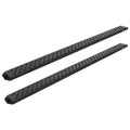 0721 TUNDRA CREWMAX CAB 6.5IN SAWTOOTH SLIDE TRACK RUNNING BOARDS BLACK TXT ALUM