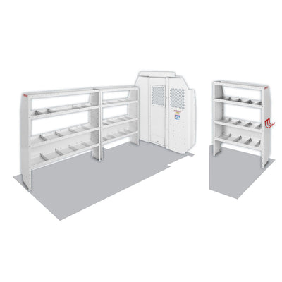 COMMERCIAL SHELVING PACKAGE FOR HIGHROOF 136 WB PROMASTER