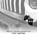XK Glow Jeep JK Hood 20In Light Bar Bracket Kit