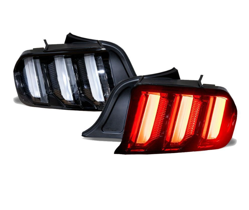 1523 JEEP WRANGLER 1824 JL TAIL LIGHTS W/ SEQUENTIAL TURN SIGNAL/BRAKE LAMPBLK/CLEAR