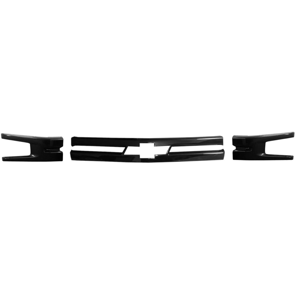 GLOSS BLACK CENTER BAR GRILLE OVERL