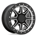 Wheel Pros Black Rhino Hard Alloys - UTV WEBB UTV 14X7 4X110 36 80 G-BLK MCH 1470WEB364110F80