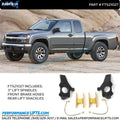 Fabtech 04-08 GM Colorado/Canyon 2WD 3in Spindle Kit