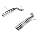 Pype Bomb Series Axle Back Exhaust System 11-20 Durango Split Rear Dual Exit Incl Axle back Pipe 4.5 in Black Tips Hardware Polished Finish 304 Stainless Steel Pypes Exhaust