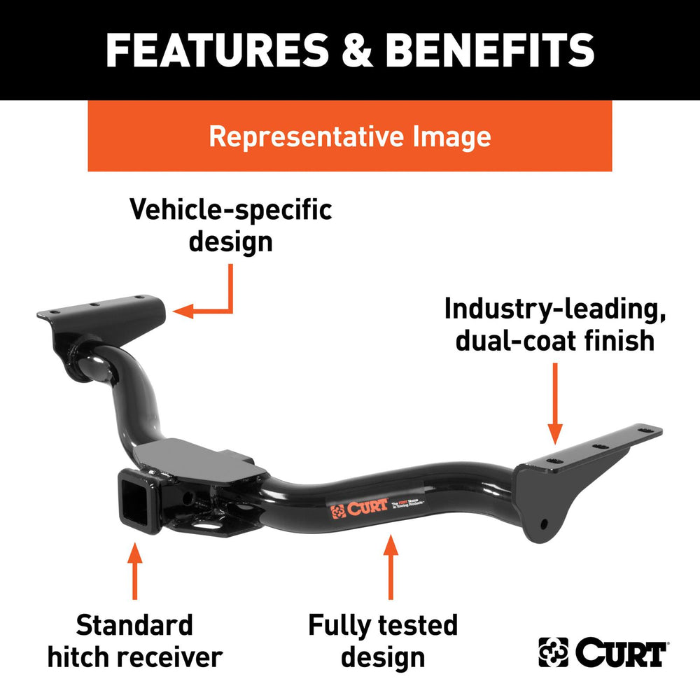 CLASS 3 TRAILER HITCH, 2" RECEIVER,