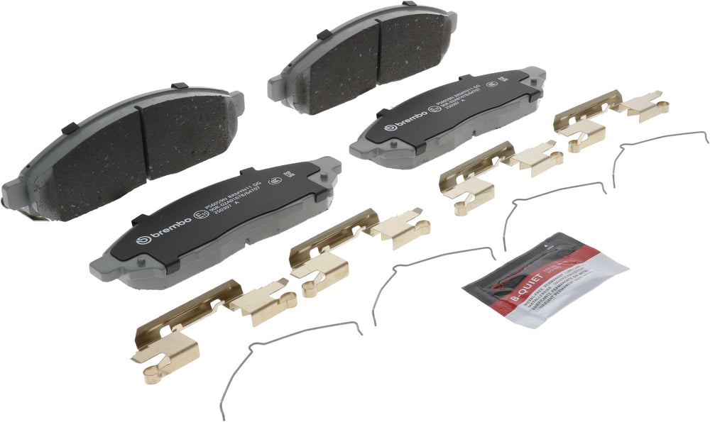 Brembo 05-19 Nissan Frontier/05-12 Pathfinder Front Premium NAO Ceramic OE Equivalent Pad