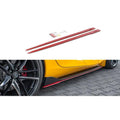 Maxton Design V2 Red Side Skirts - Supra 2020