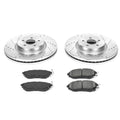 Power Stop 10-14 Subaru Outback Front & Rear Z23 Coated Brake Kit w/Calipers