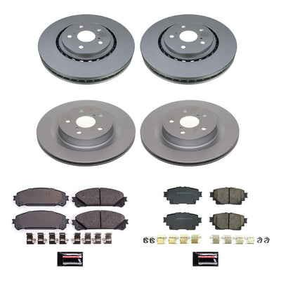 Power Stop 2021 Toyota RAV4 Prime Front and Rear Z17 Coated Brake Kit