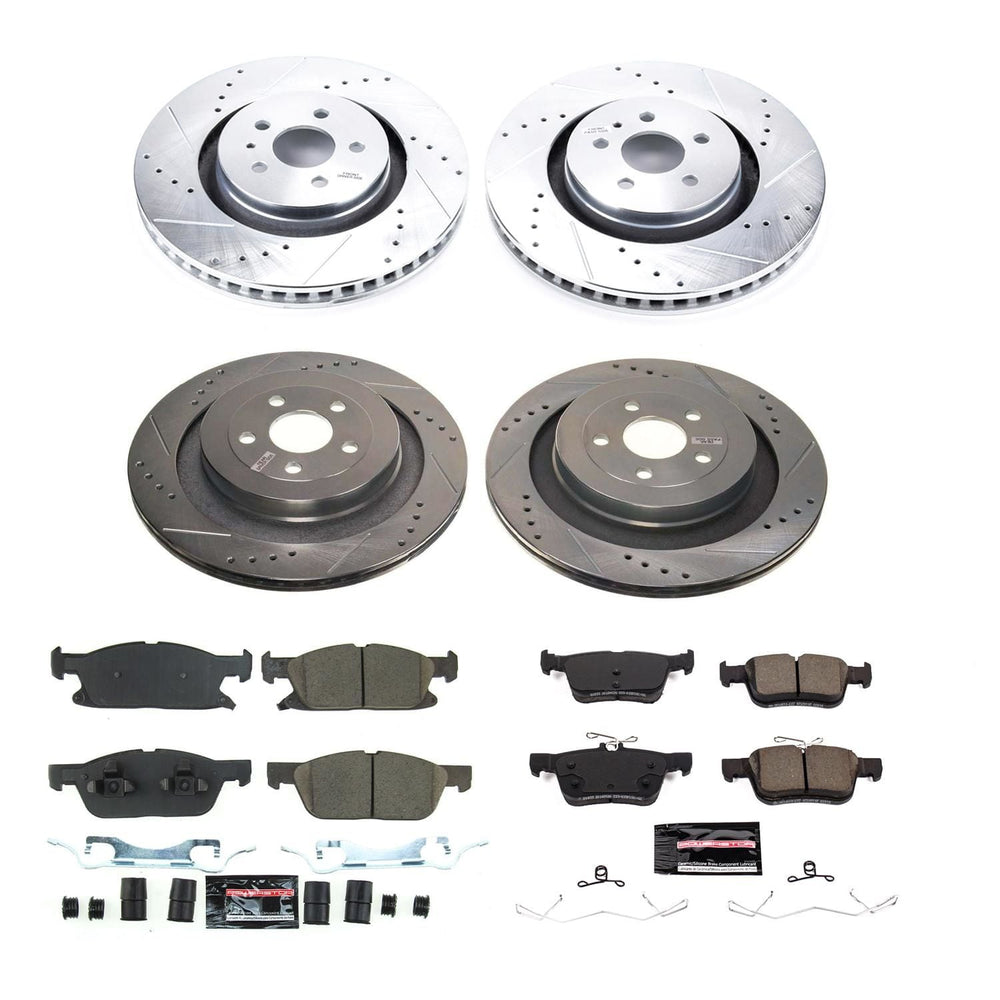 Power Stop 19-22 Ford Edge Front and Rear Z23 Evolution Brake Kit