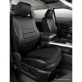 0916 F150/1116 F250/F350/F450/F550 SUPER DUTY SL FRONT BUCKET SEAT COVER BLK/BLK