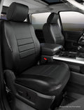 SL FRONT BUCKET SEAT COVER BLK/BLK FORD SUPER DUTY 0107