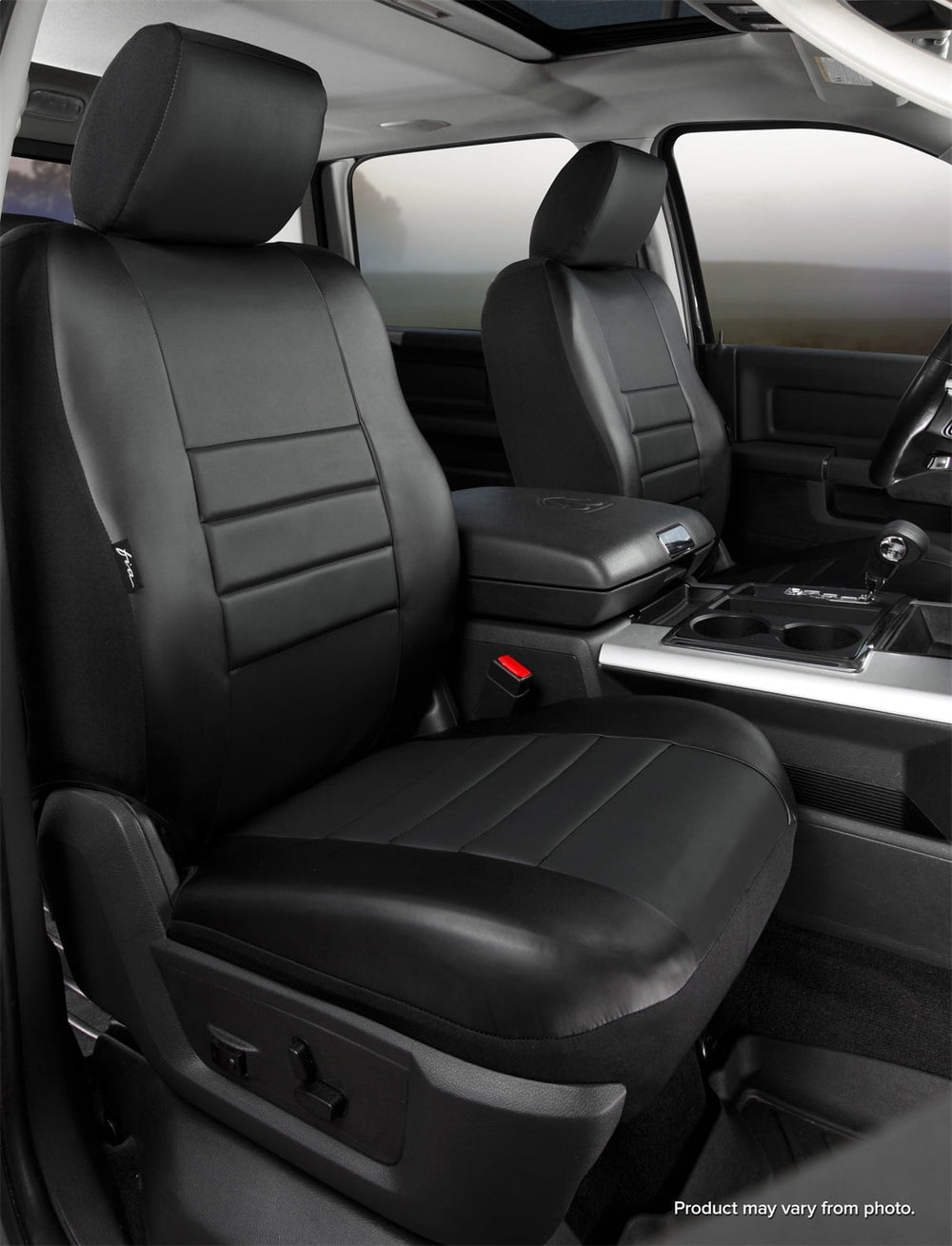0608 RAM 1500 SL FRONT BUCKET SEAT COVER BLK/BLK