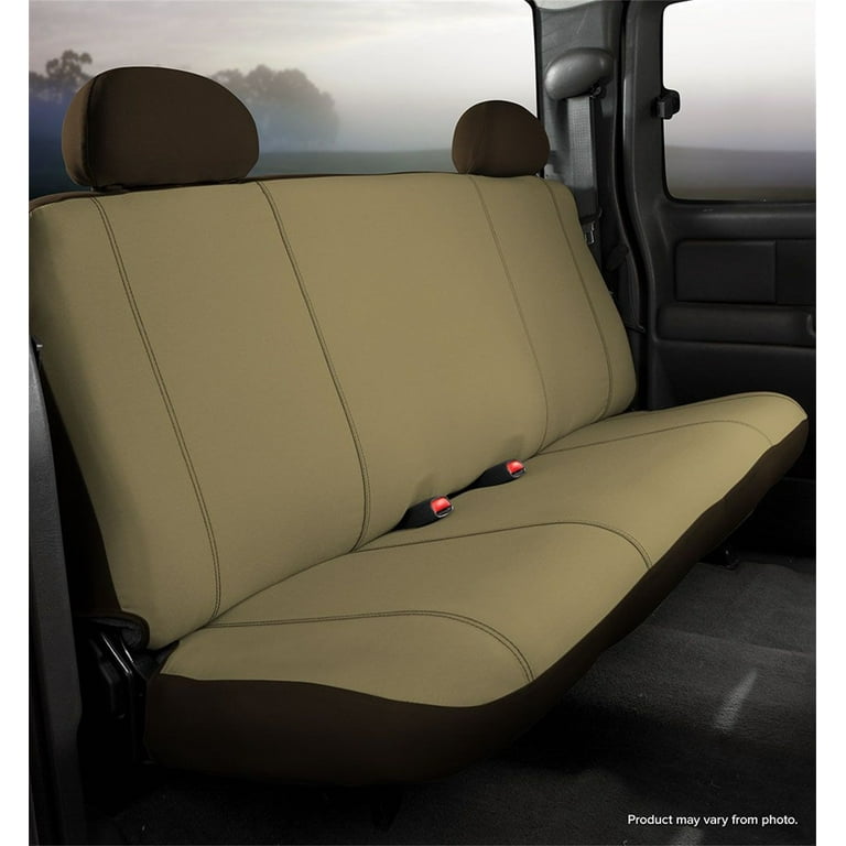 0507 SP S/COVER TAUPE REAR 2ND ROW BENCH CARAVAN