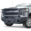 Chevy 2500-3500 HD Premium front bumper w/ full grill guard Bare