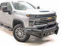 Chevy 2500-3500 HD Black Steel Elite front pre-runner guard w/ tow hooks