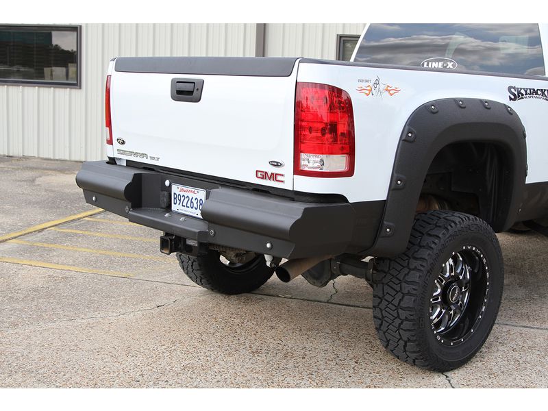 9906 SILVERADO/SIERRA 2500/3500 HD REAR ELITE RANCH BUMPER MATTE BLACK