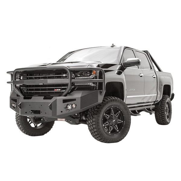 1618 SILVERADO 1500 WINCH BUMPER W/ FULL GRILL GUARD MATTE BLACK