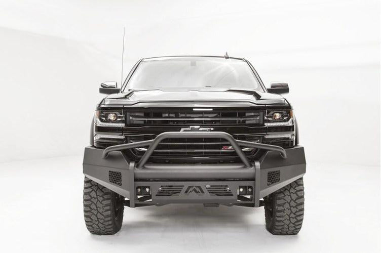 1618 SILVERADO 1500 BS ELITE PRERUNNER GUARD W/ TOW HOOKS MATTE BLACK