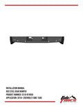 19C SILVERADO/SIERRA 1500 RED STEEL REAR BUMPER