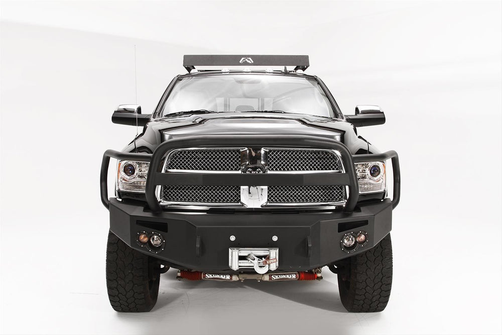 1318 RAM 1500 WINCH BUMPER W/ FULL GRILL GUARD MATTE BLACK