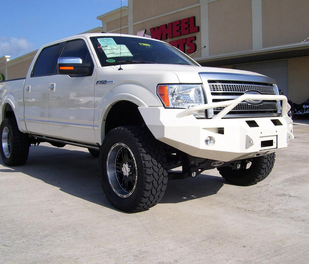 09-14 F150 FRONT BUMPER WITH PRE-RUNNER GRILL GUARD MATTE BLACK