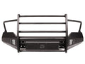 0914 F150 BS ELITE FULL GRILL GUARD W/ TOW HOOKS MATTE BLACK
